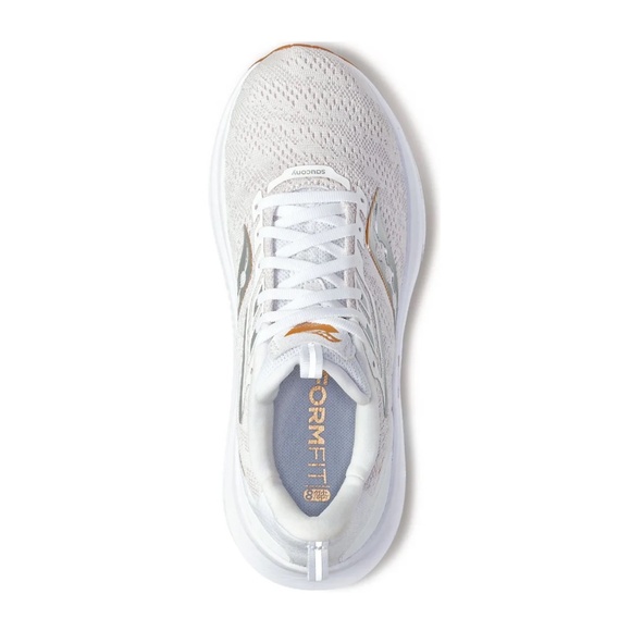Saucony Women's Echelon 9 Running Shoes in White/Gum - Picture 4 of 14